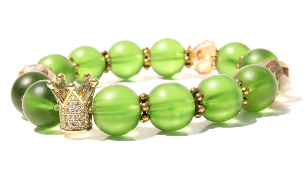 Handcrafted Beaded Bracelet made with Authentic Beads - Image 2
